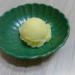 今日のおやつは、 パイン芋きんとんです。