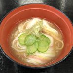 きょうのおやつは、そうめんでした。