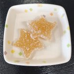 きょうのおやつは、のし梅（茨城県・山形県のお菓子）でした。