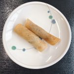 きょうのおやつは、生八ツ橋風（郷土のお菓子・京都編）でした。