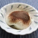 4月30日土曜日　きょうのおやつは、豆腐ティラミスでした。