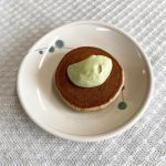 ７月６日木曜日　きょうのおやつは、緑茶パンケーキでした。