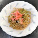 7月13日木曜日　きょうのおやつは、焼きそばでした。