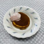 8月22日木曜日　きょうのおやつは、緑茶パンケーキでした。