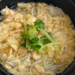 12月7日土曜日　きょうのおやつは、かきたまにゅうめんでした。